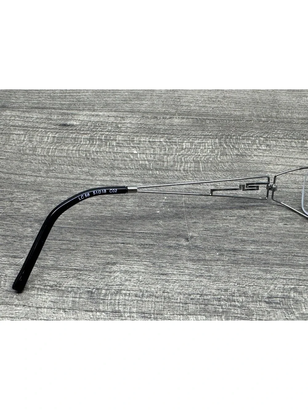 RARE Casanova Designer Eyeglasses Italy LC-58 C-02 Red Silver Frames Only 51[]18